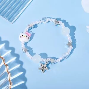 NWT Sanrio Anime Hello Kitty Bead Bracelet My Melody Kawaii Cartoon Charm